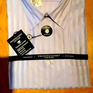 Pronto Uomo Couture light lavender dress shirt.